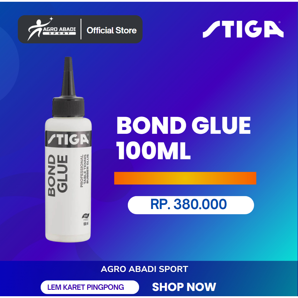 Lem Karet Bet Pingpong Waterbased Original - STIGA Bond Glue 100ml