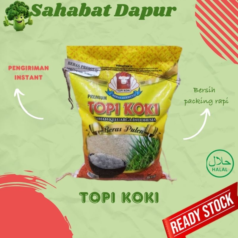 

Beras Topi koki 5 kg - sembako sahabat Dapur Delivery