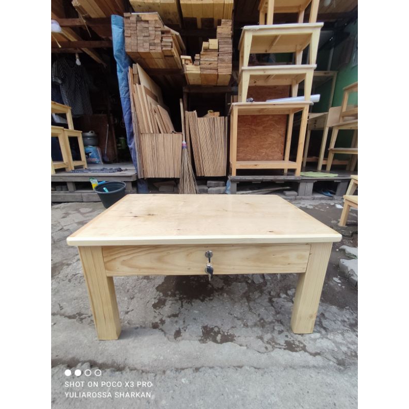 meja laci lesehan jatibelanda/P75cm x L45cm x T32cm