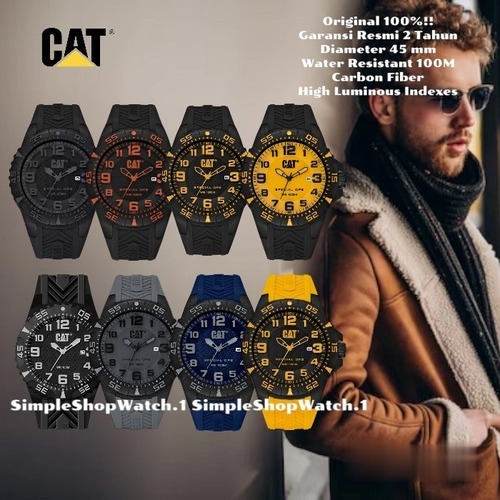 Original 100% Jam Tangan Pria CATERPILLAR CAT K3.121.21.111 K3.121.21.112 K3.121.21.117 K3.121.21.11