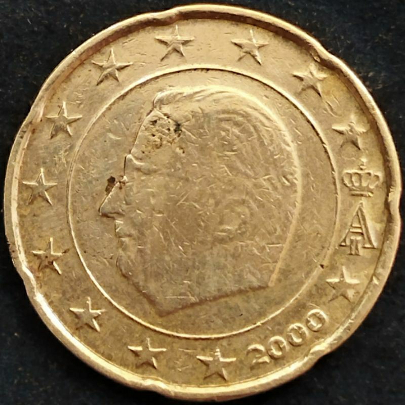 20 euro cent 2000 Belgium coin error