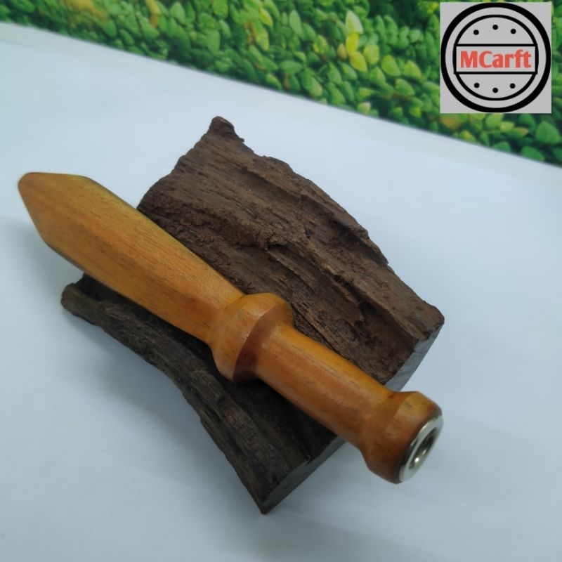 Once pipa cangklong kayu bajaka ori model pedang B139
