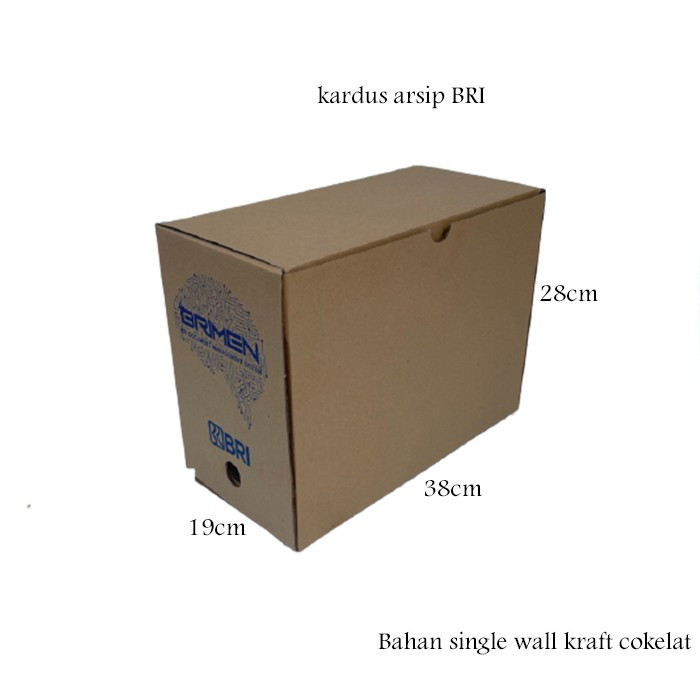 

( 10 pcs ) dus kotak file arsip warna cokelat dus penyimpanan berkas dokumen organizer bank BRI ukuran 39x19x28cm