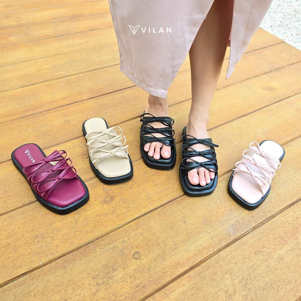 VILAN- Rumi Sendal wanita wedges 3cm premium platform hak tinggi korea style