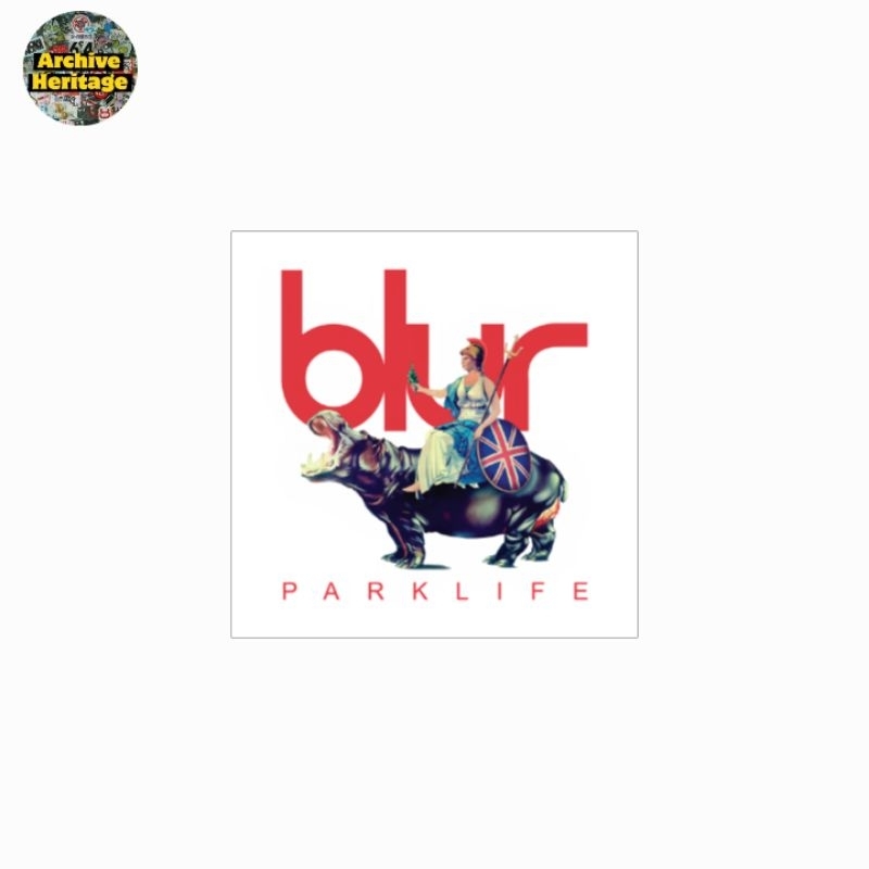 

sticker Blur park life album british rock band stiker