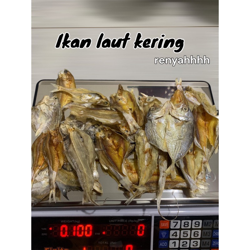 

Ikan Laut Kering Tawar 100 gram Isi banyak