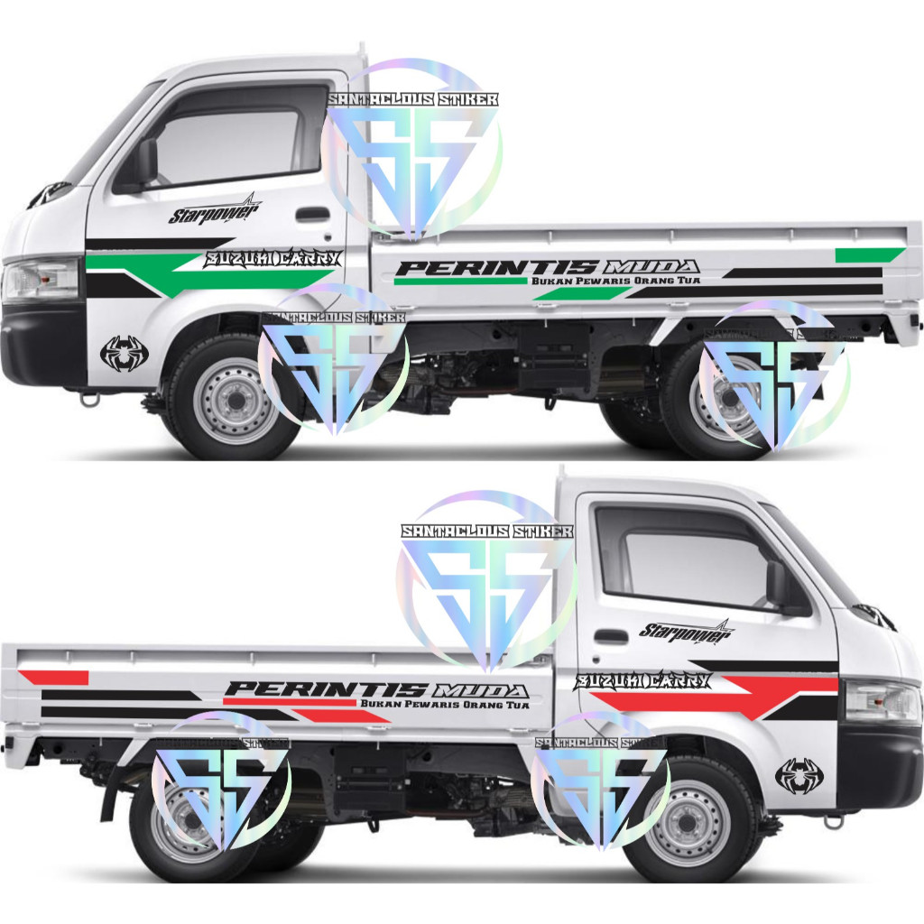 Stiker mobil pick up new carry stiker variasi body pick up new carry