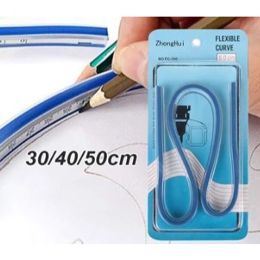 

Penggaris Lentur Pola Lengkung Flexible / Penggaris Jahit Lentur Pola Lengkung Flexible Curve Ruler