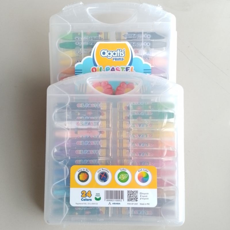 

ghg Crayon Oil Pastel Agatis Prime 24 Warna Hexagonal ( Set ) [ Orinal ]