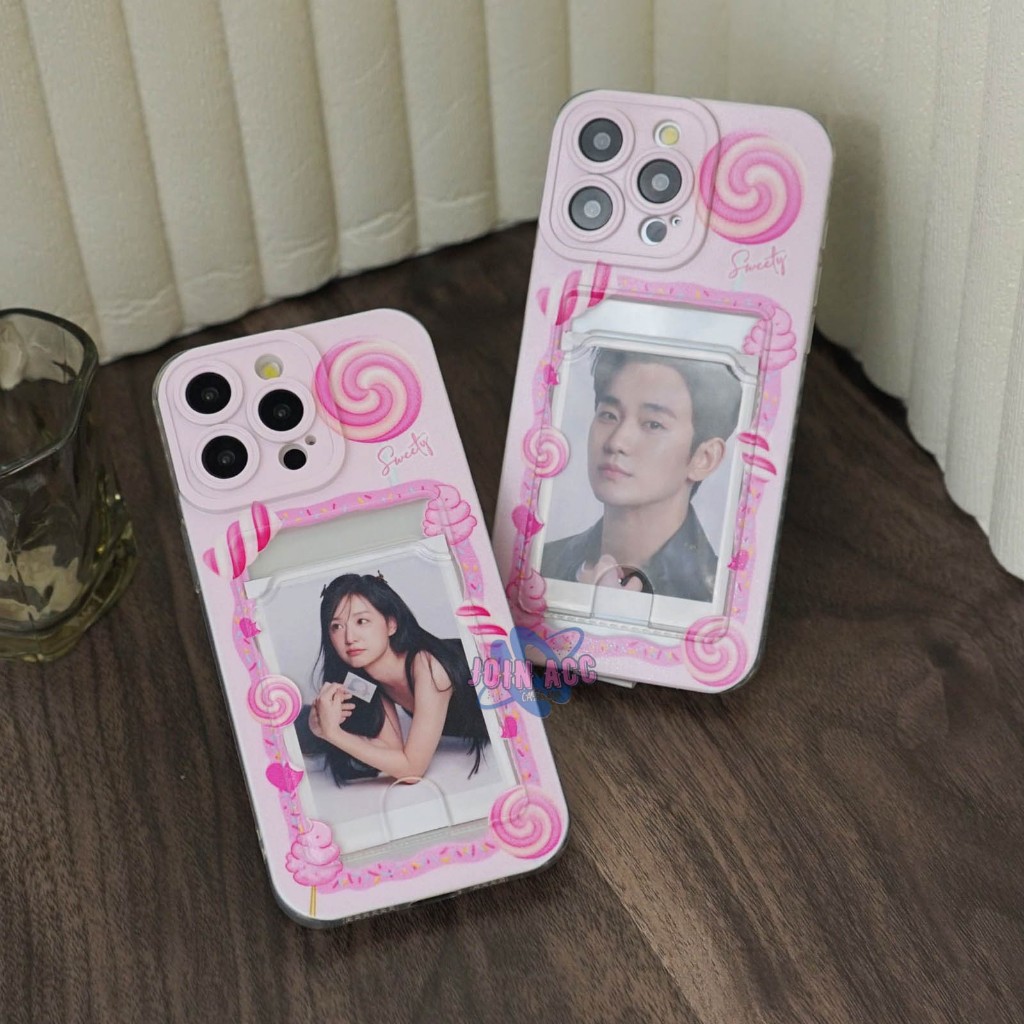 Case Card Holder Motif Lolipop All Type - Case Handphone Holder - Casing HP Card Holder