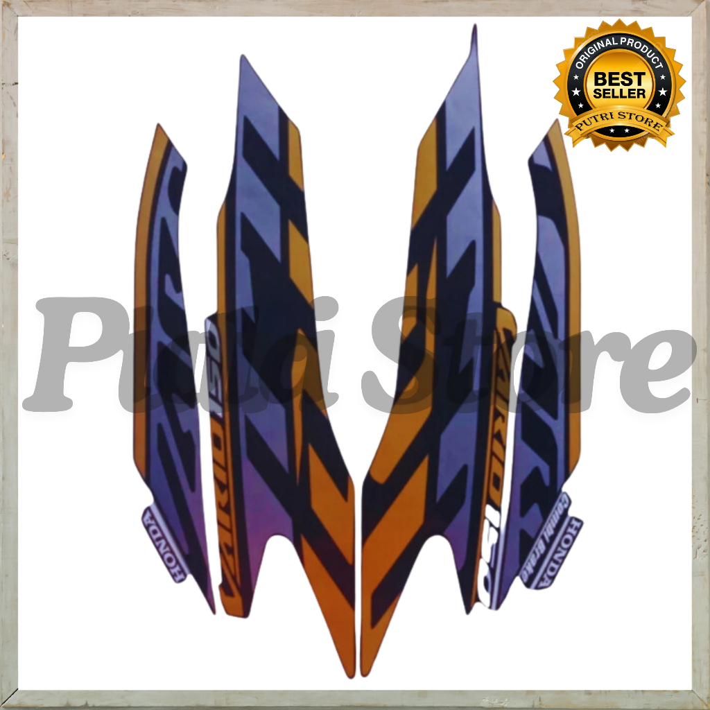 STIKER STRIPING HONDA VARIO 125 2020 2021 HITAM GOLD LIST BODY VARIO 125 NEW 2021 CLICK