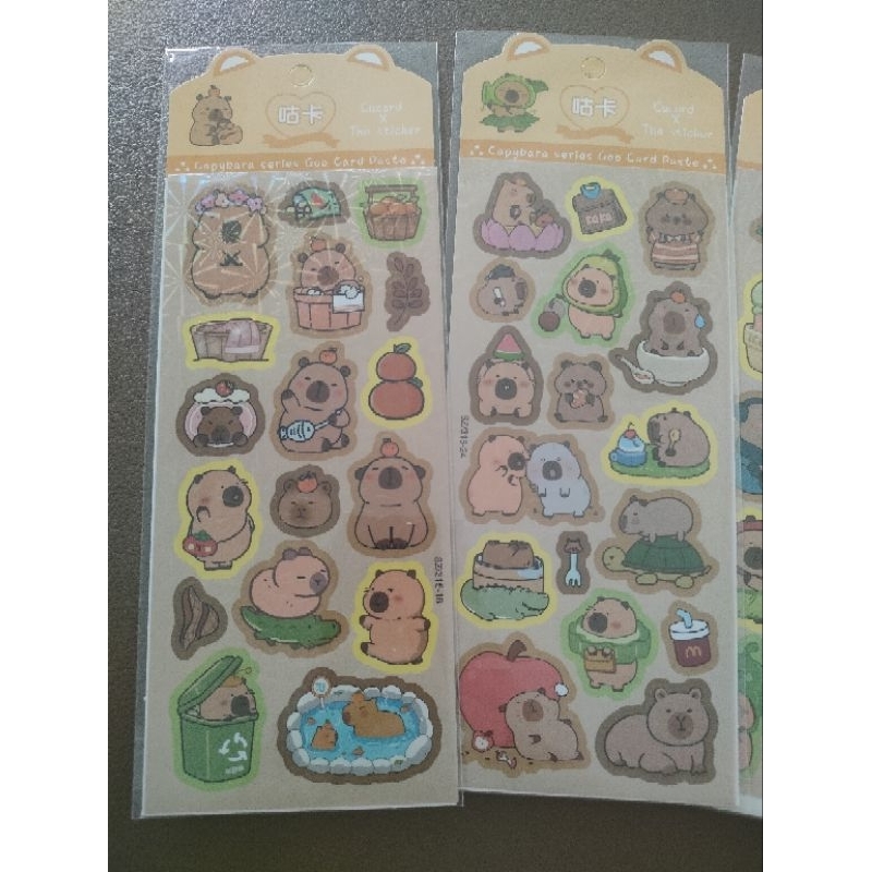 

Stiker Hologram Capybara gemoy