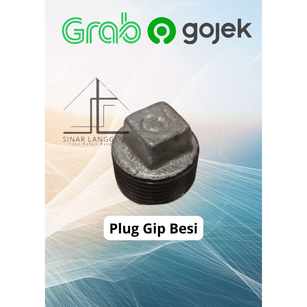 PLUG ( GIP ) BESI 1/2" G BRAND TUTUP / DOP PIPA DRAT LUAR 1/2 INCHI