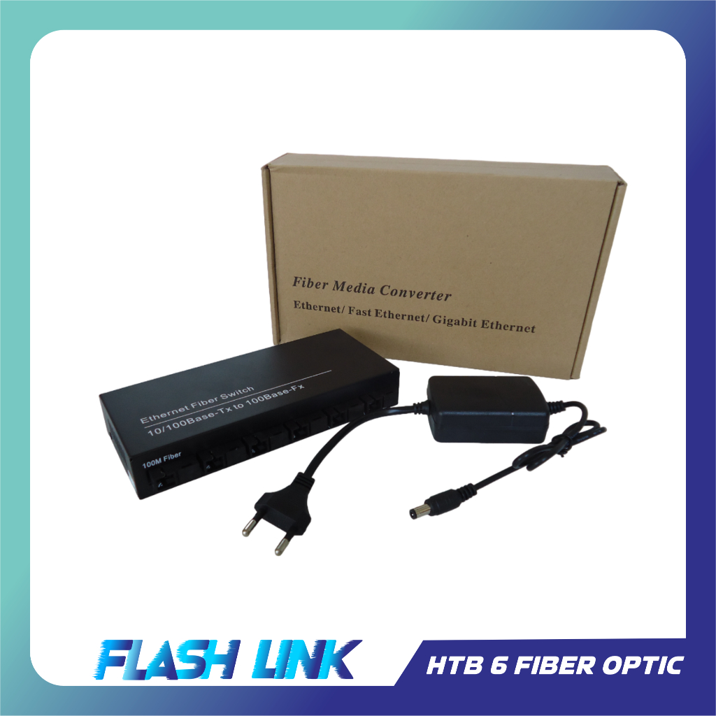 HTB FIBER MEDIA CONVERTER HTB 6 FIBER OPTIC