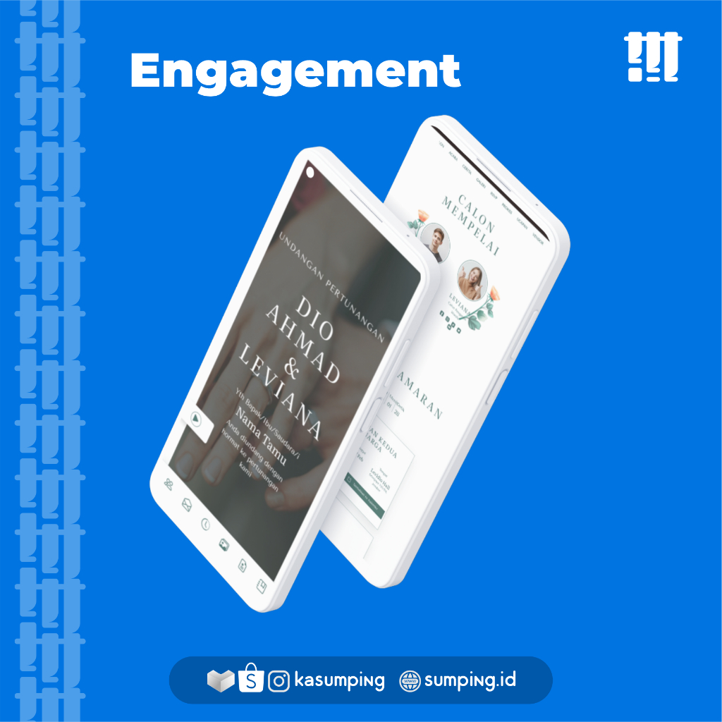 Undangan Digital Tema Engagement, Undanan Pernikahan Online