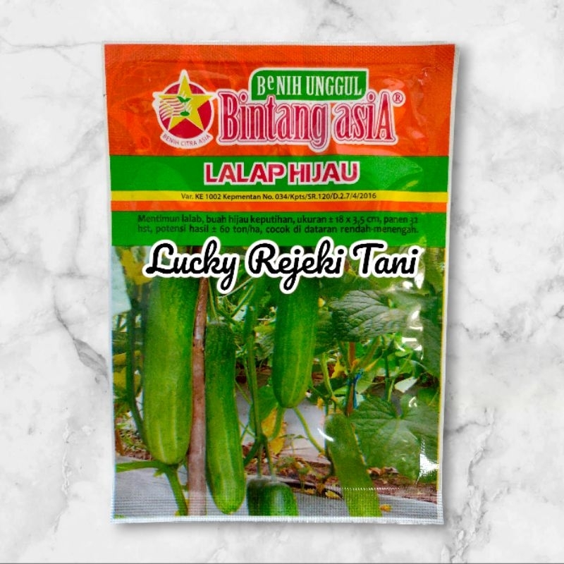 Benih Mentimun Lalap Hijau Bintang Asia 20 gram