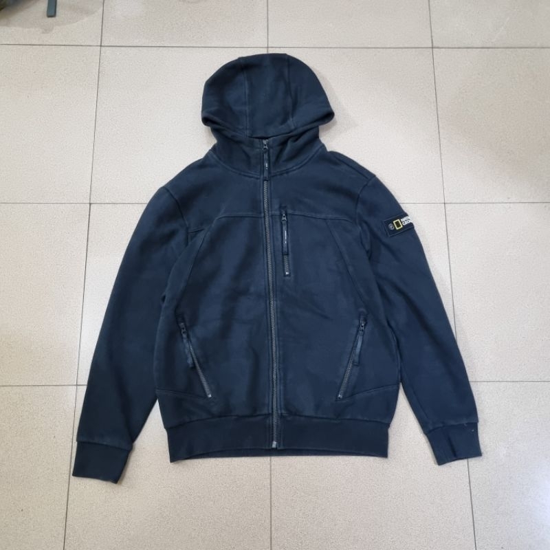 national geographic hoodie patch hitam