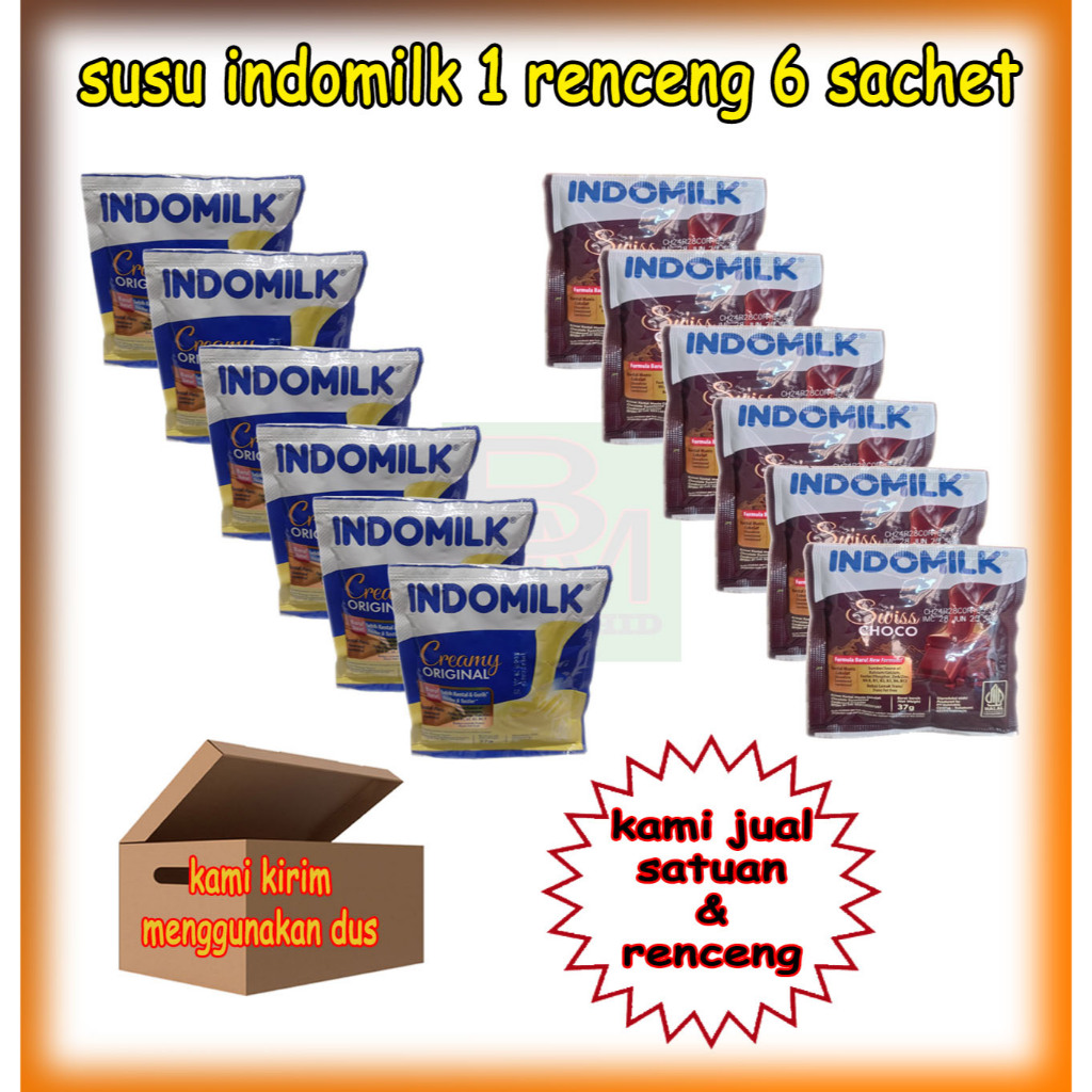 

Susu Indomilk Creamy Original dijual satuan dan satu sachet