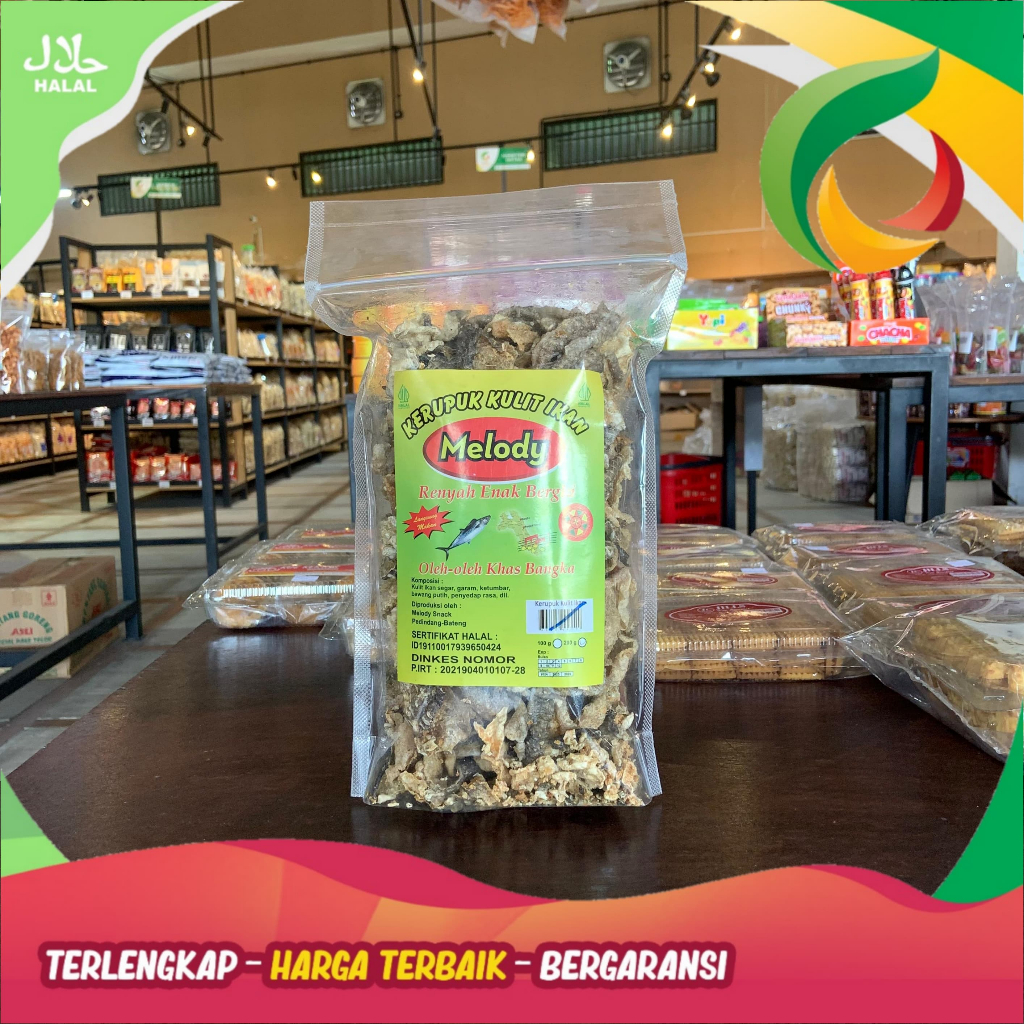 

KERUPUK KULIT IKAN MELODY 200GR KHAS BANGKA