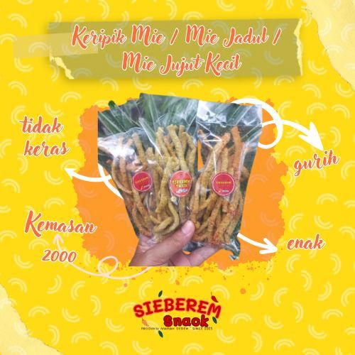 

MIE JUJUT KEMASAN 2000 Sieberem Snack Cemilan Khas Asal Kota Tasikmalaya Since 2023