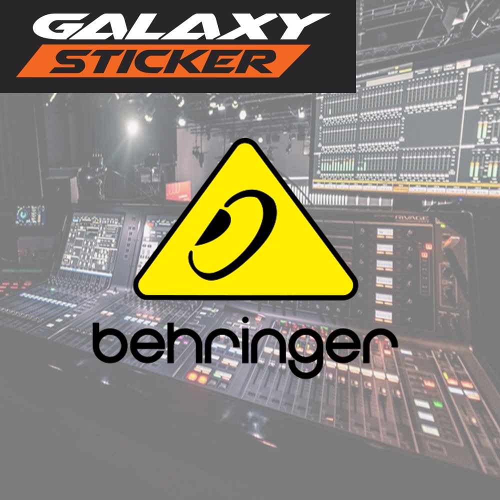 

cutting sticker sound system behringer.stiker audio logo behringer