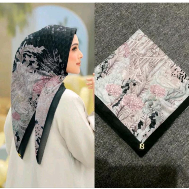 Hijab Buttonscarves Jilbab Segi Empat Buttonscarves Desnay Mermaid  BS Part 1