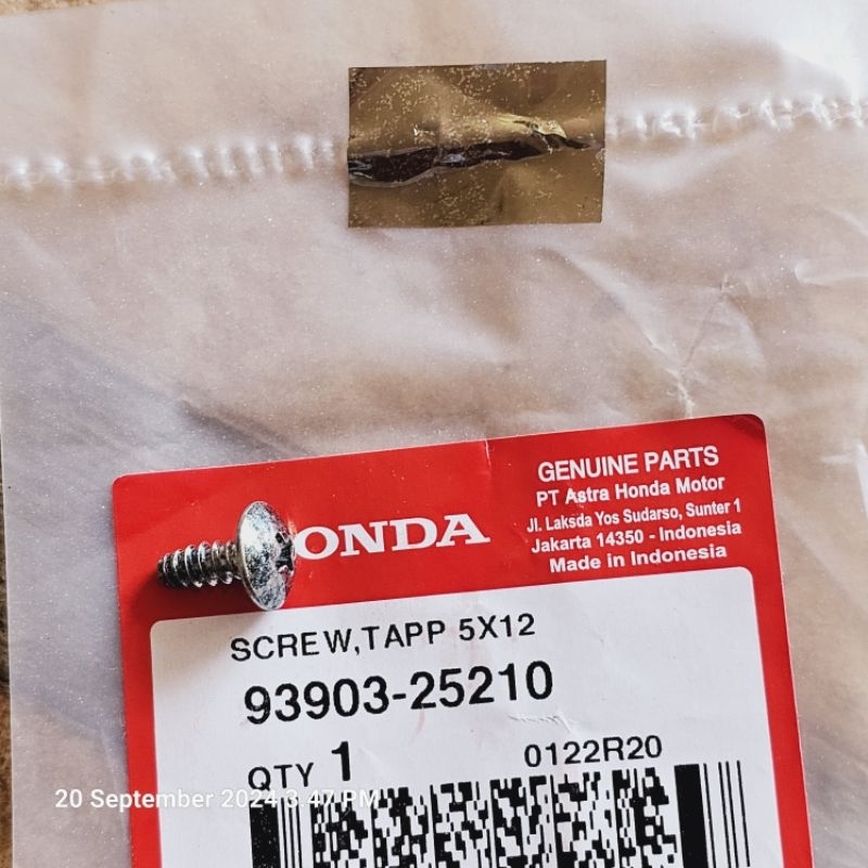 Baur ulir 5X12. 93903-25210