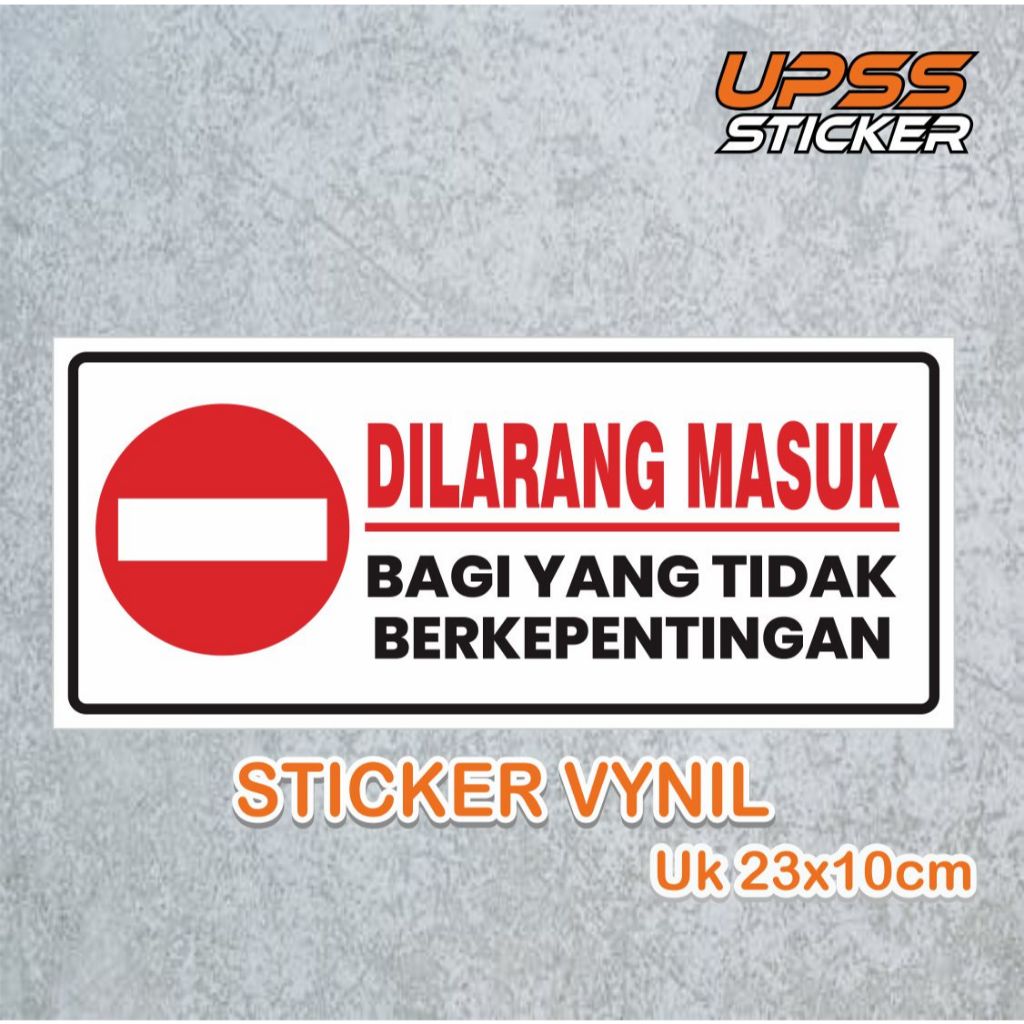 

ticker Label Staff only selain karyawan dilarang masuk