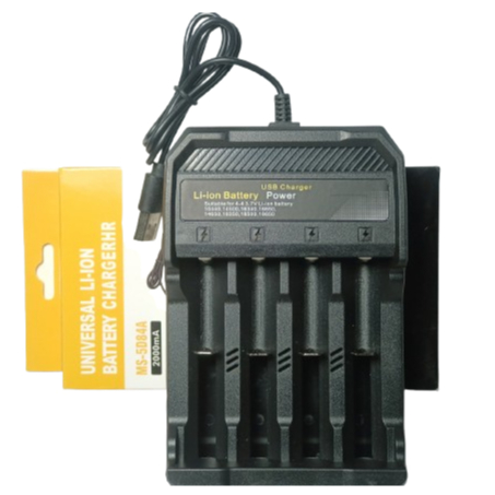 [Free 2 Batre 18650] Charger Baterai Batre Batrai Batrei 18650 16340 14500 Fast Charging Authentic 4