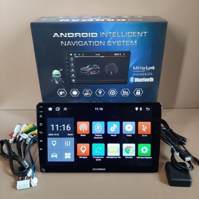 HEAD UNIT ANDROID 10 INCH RAM 2/32 GB ANDROID 10" CARMAN TERBARU