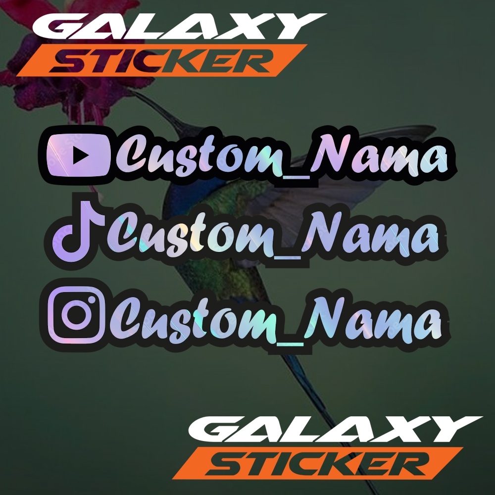 

cutting sticker custom nama sosmed .stiker nama akun sosial media