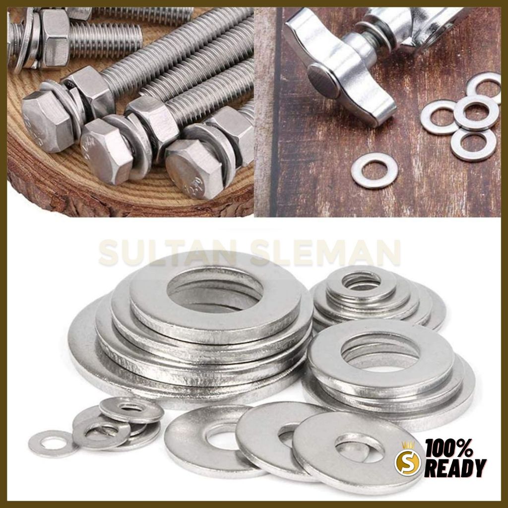 Ring Baut Oli 360 PCS Tap Oli Mobil Motor / Ring Baut Oli Washer Plat Stainless Steel 360PCS