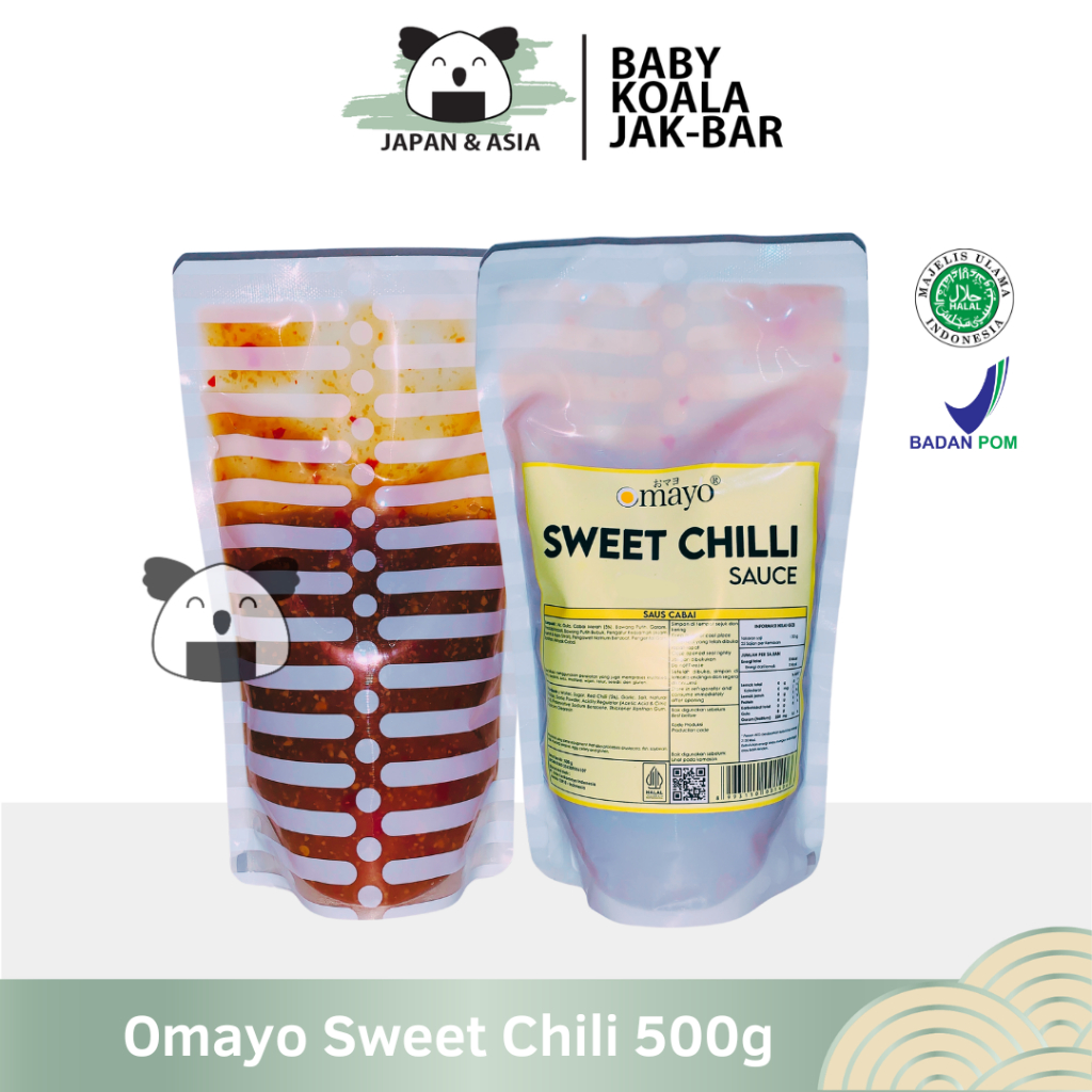 

OMAYO SWEET CHILI THAI SAUCE 500 g Halal | Saus Pedas Manis Thailandd.