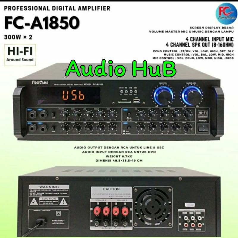 Ampli Firstclass  FC A 1850 Amplifier  Firstclass FCA1850  FC A1850 Original