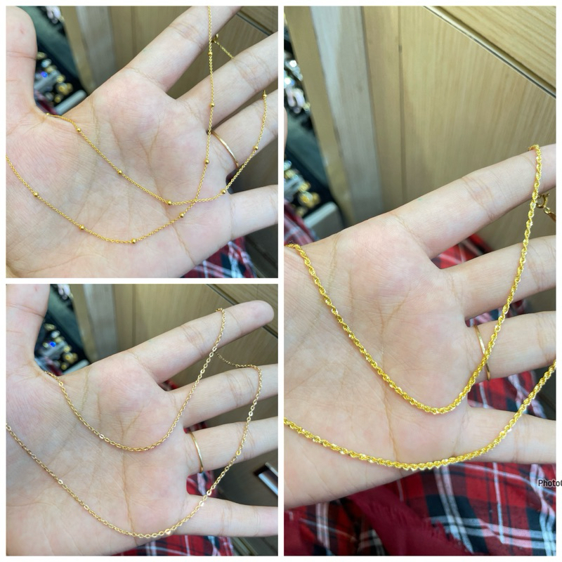 Kalung dewasa berat 1 gram emas muda kadar 375%/8k