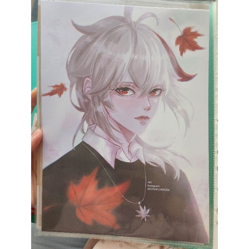 kazuha genshin impact A4 poster, kaedehara kazuha genshin impact mihoyo hoyoverse hsr
