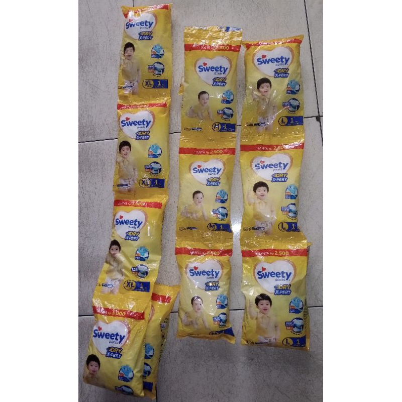 PROMO Sweety Pants Sachet Renceng Isi 1 - XL - L1 -L -M (Harga Satuan)