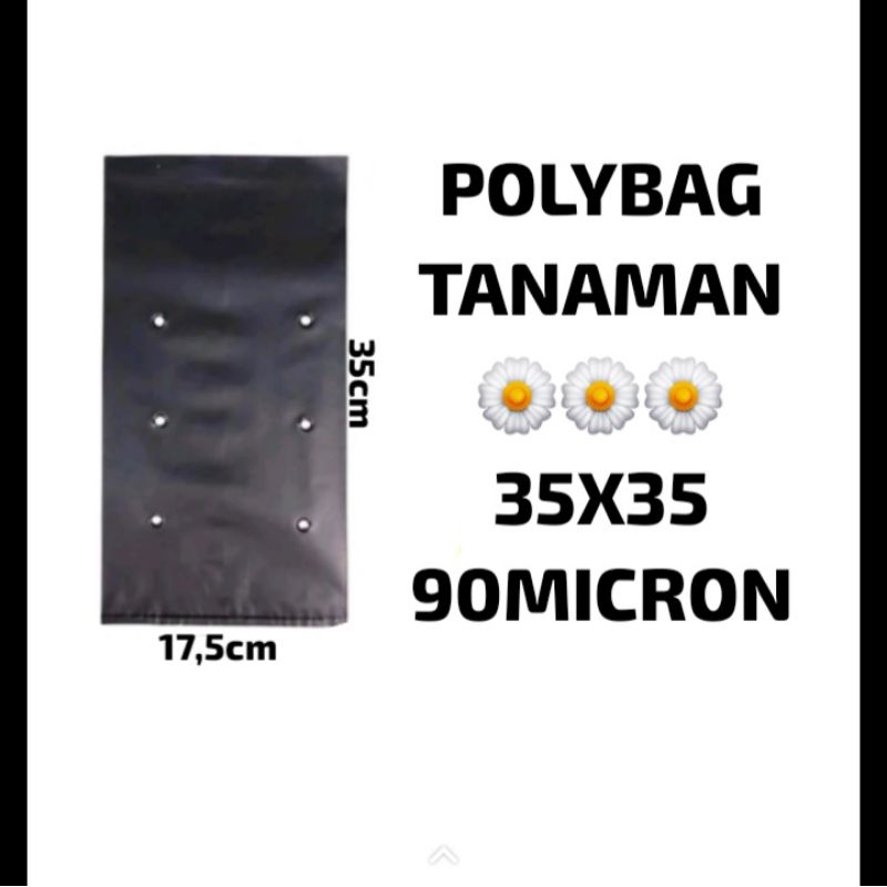POLYBAG MEDIA TANAM UKURAN 35X35 25X25 ISI 10