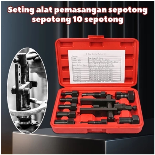 10pcs Tracker bearing Puller Set Treker Pencabut Bearing Set Treker Cabut Bearing Dalam Treker Pembu