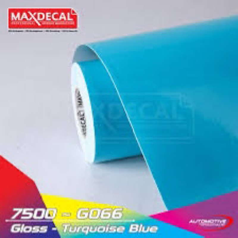 stiker skotlet biru tosca,tersedia dua varian glossy & doff