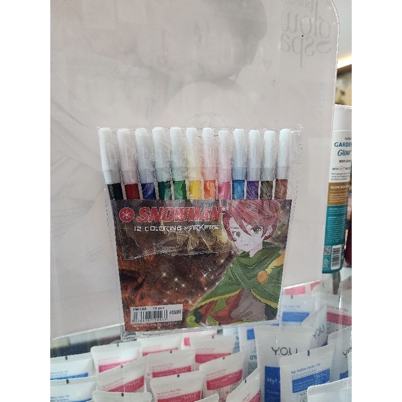 

SPIDOL KECIL SNOWMAN 12 WARNA COLOURING PEN PW-12A