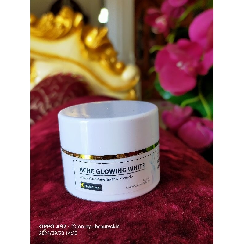 ACNE GLOWING WHITENING CREAM || menghilangkan jerawat || AMPUH