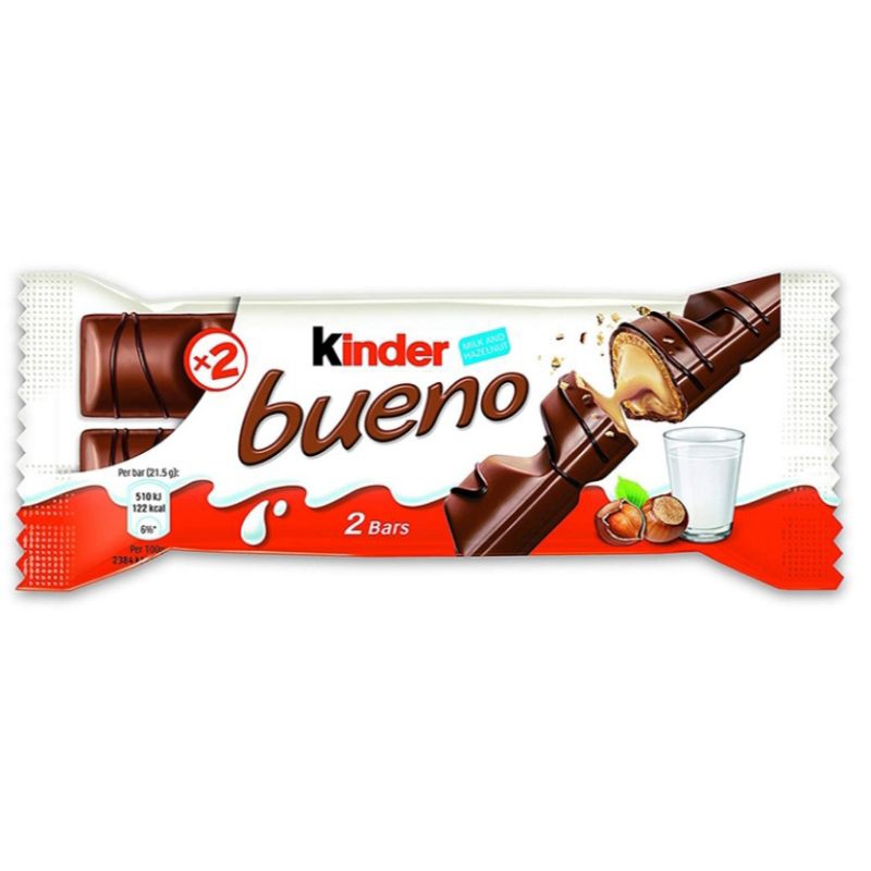 

Kinder Bueno Milk Hazelnut 43g wafer unik