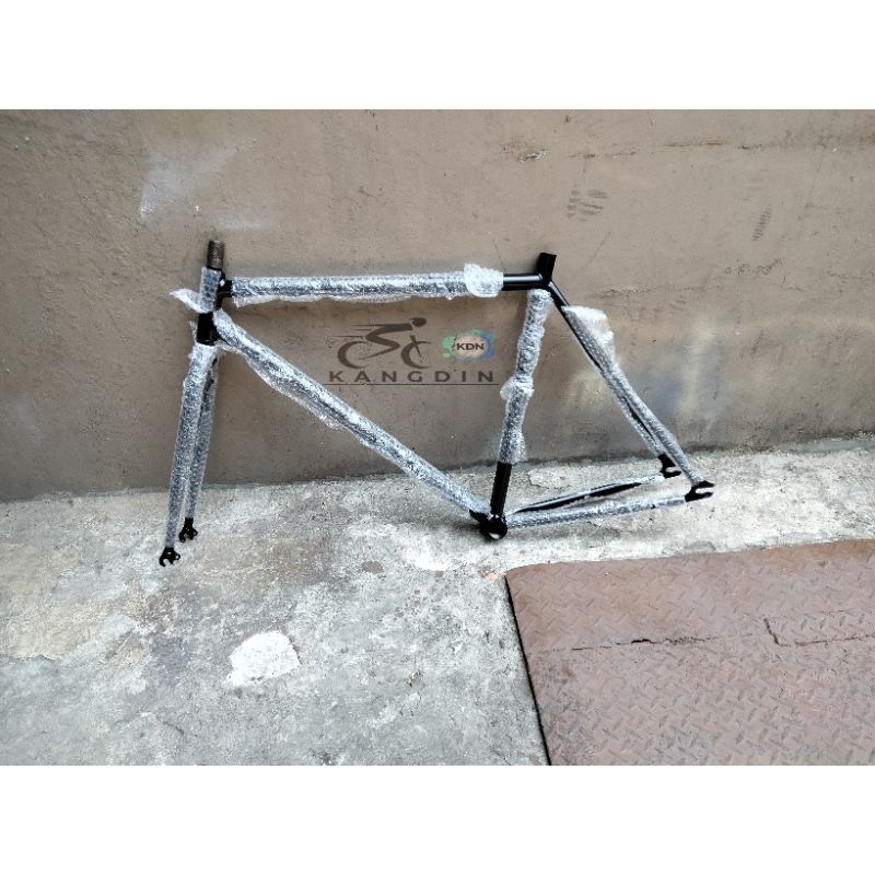 frame batangan sepeda fixie 700c set dengan fork