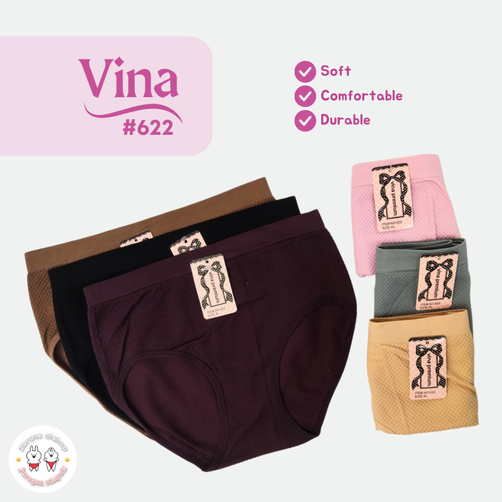 6 PCS CDW VINA #622 CELANA DALAM CD SEMPAK REMAJA DEWASA WANITA PEREMPUAN CEWEK