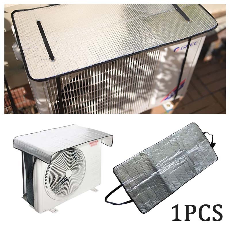 Cover Ac Outdoor Cover Ac Waterproof Anti Debu Tahan Air Sun Shade Cover Ac Pelindung Panas Matahari