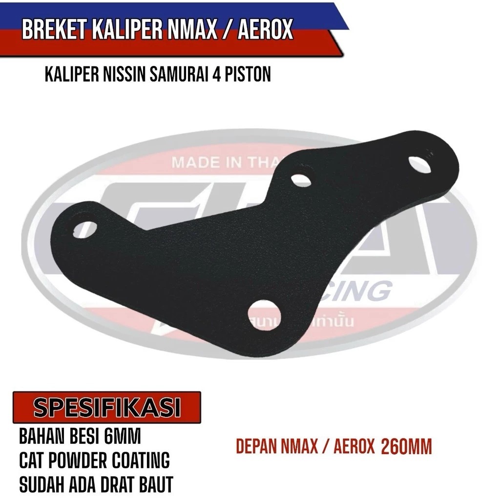 Breket NMAX Kaliper NISSIN SAMURAI 4 Piston CHA