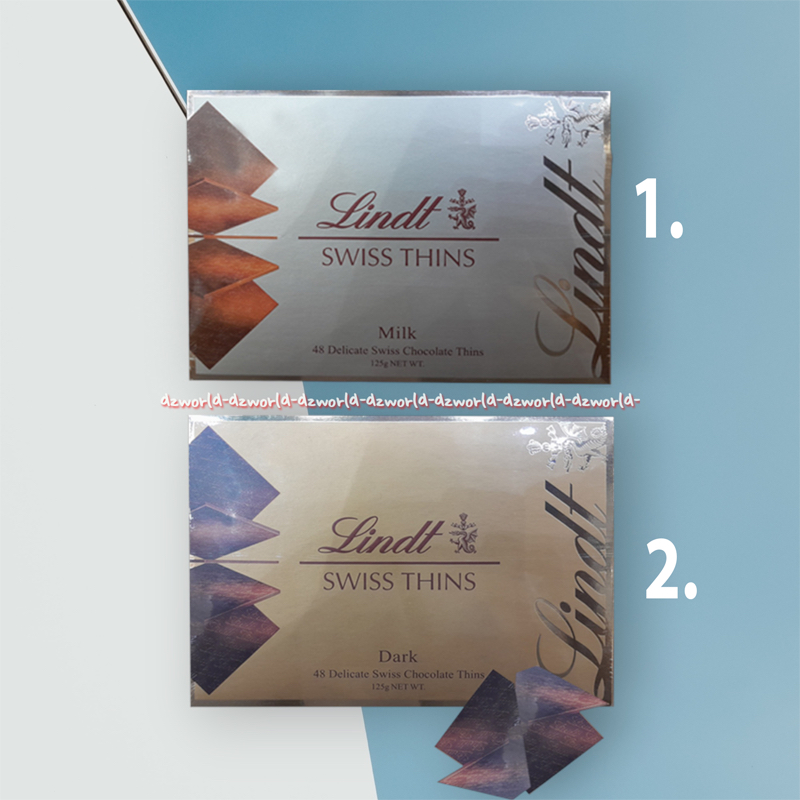 

Lindt Swiss Thins 125gr Milk Dark Coklat Swiss Tipis Lind Swiss Chocolate Susu Pahit Lindor Swis Eropa