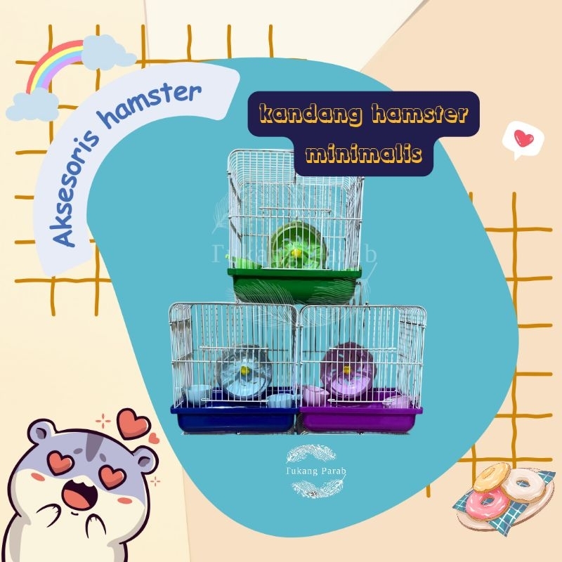 Kandang Hamster Minimalis sweet 04 hamster cage