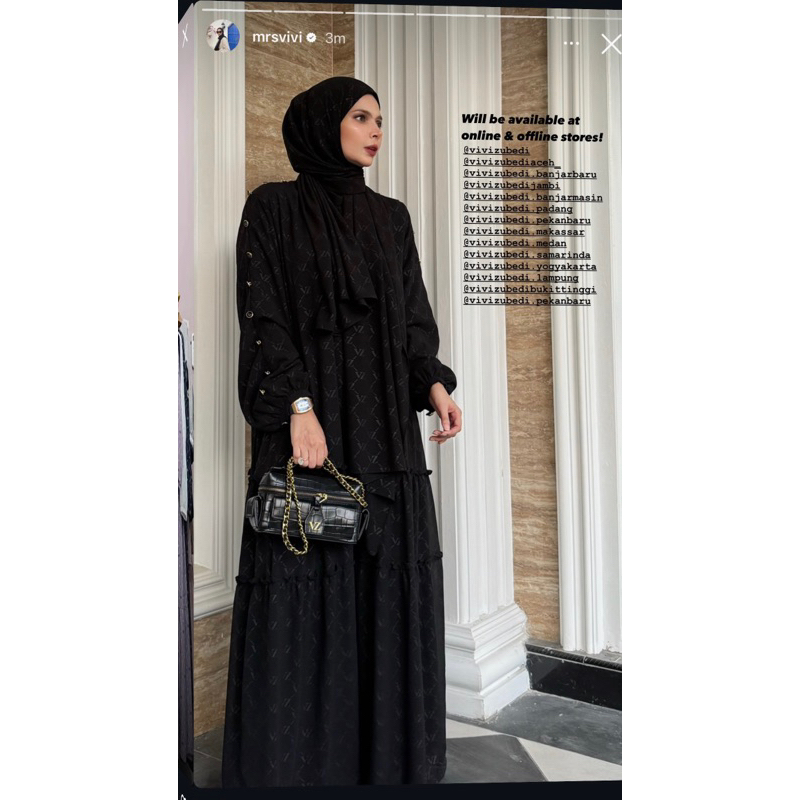 Vivi Zubedi Signature Embossed Dress PO